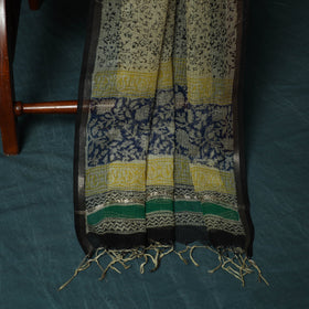 Kota doria cotton hand block bagru print 3pc unstitched
