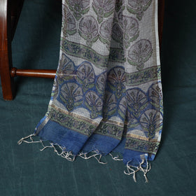 Kota doria cotton hand block sanganeri print 3pc unstitched