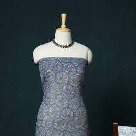 Kota doria cotton hand block sanganeri print 3pc unstitched