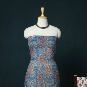 Kota doria cotton hand block sanganeri print 3pc unstitched