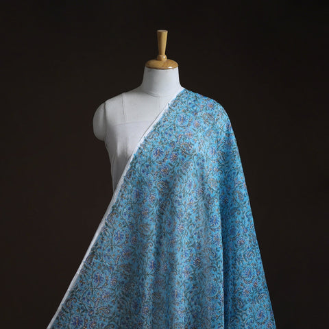 Kota doria cotton hand block sanganeri print fabric 06