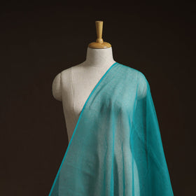 Blue - Kota Doria Cotton Plain Fabric 04