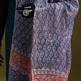 Kota doria silk cotton sanganeri floral dupatta 54