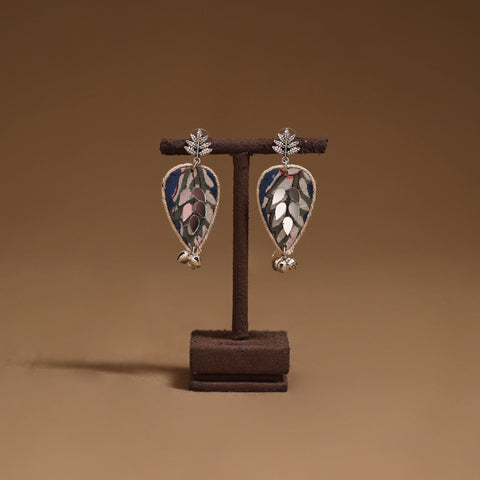 Kritika mirror & ghungroo work gs fabart handmade earrings