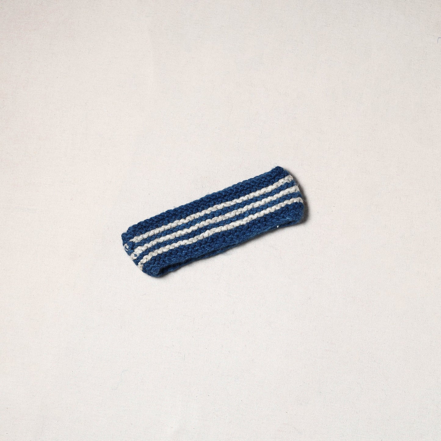 Blue - kullu karishma hand knitted merino wool headband 32