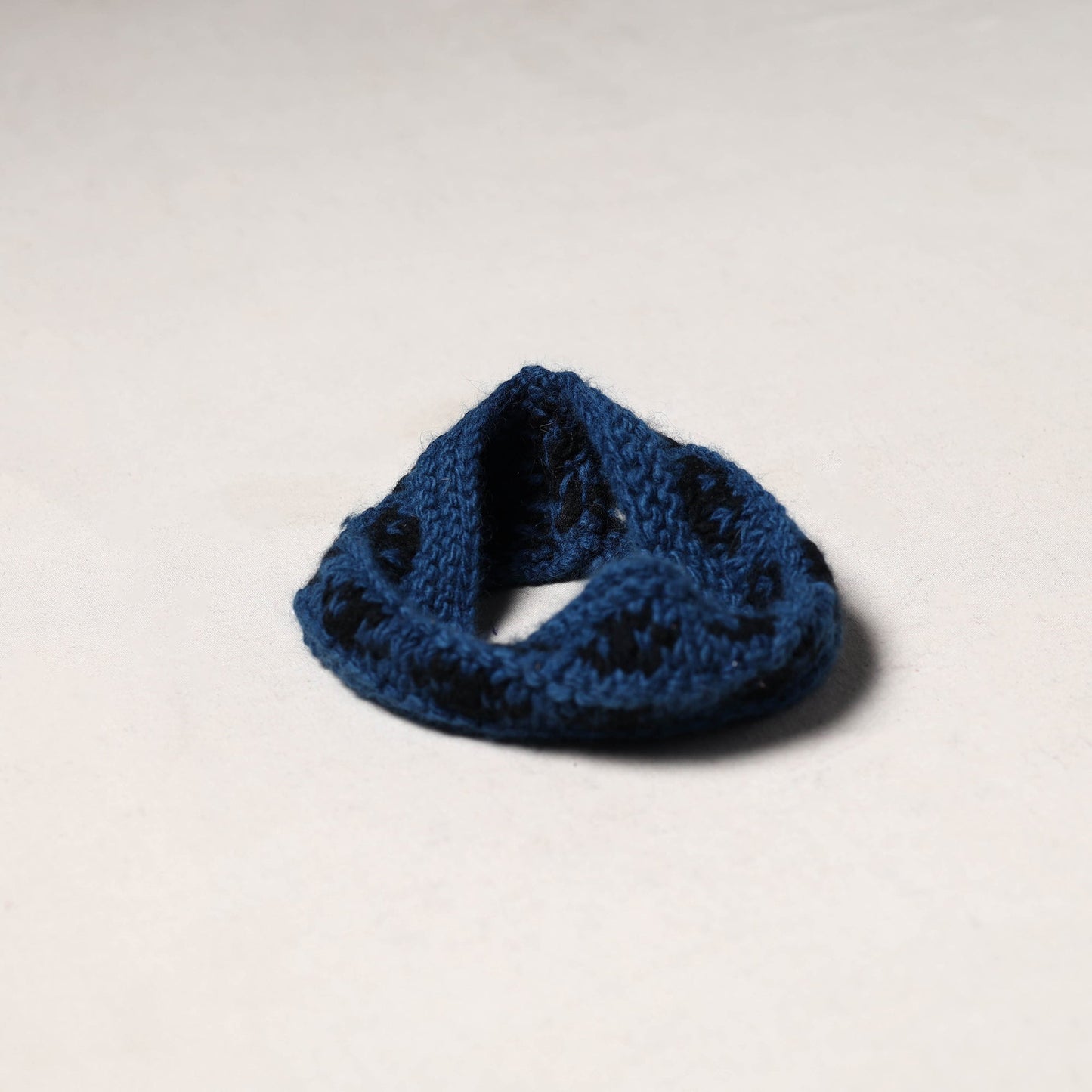 Blue - kullu karishma hand knitted merino wool headband 36