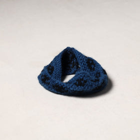 Blue - kullu karishma hand knitted merino wool headband 36