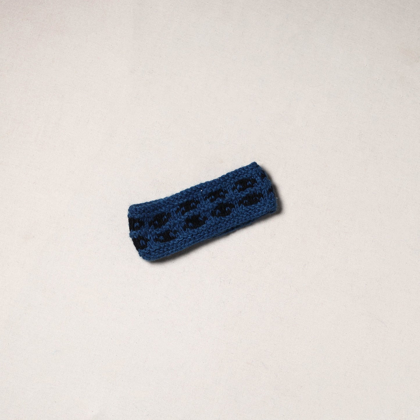 Blue - kullu karishma hand knitted merino wool headband 36