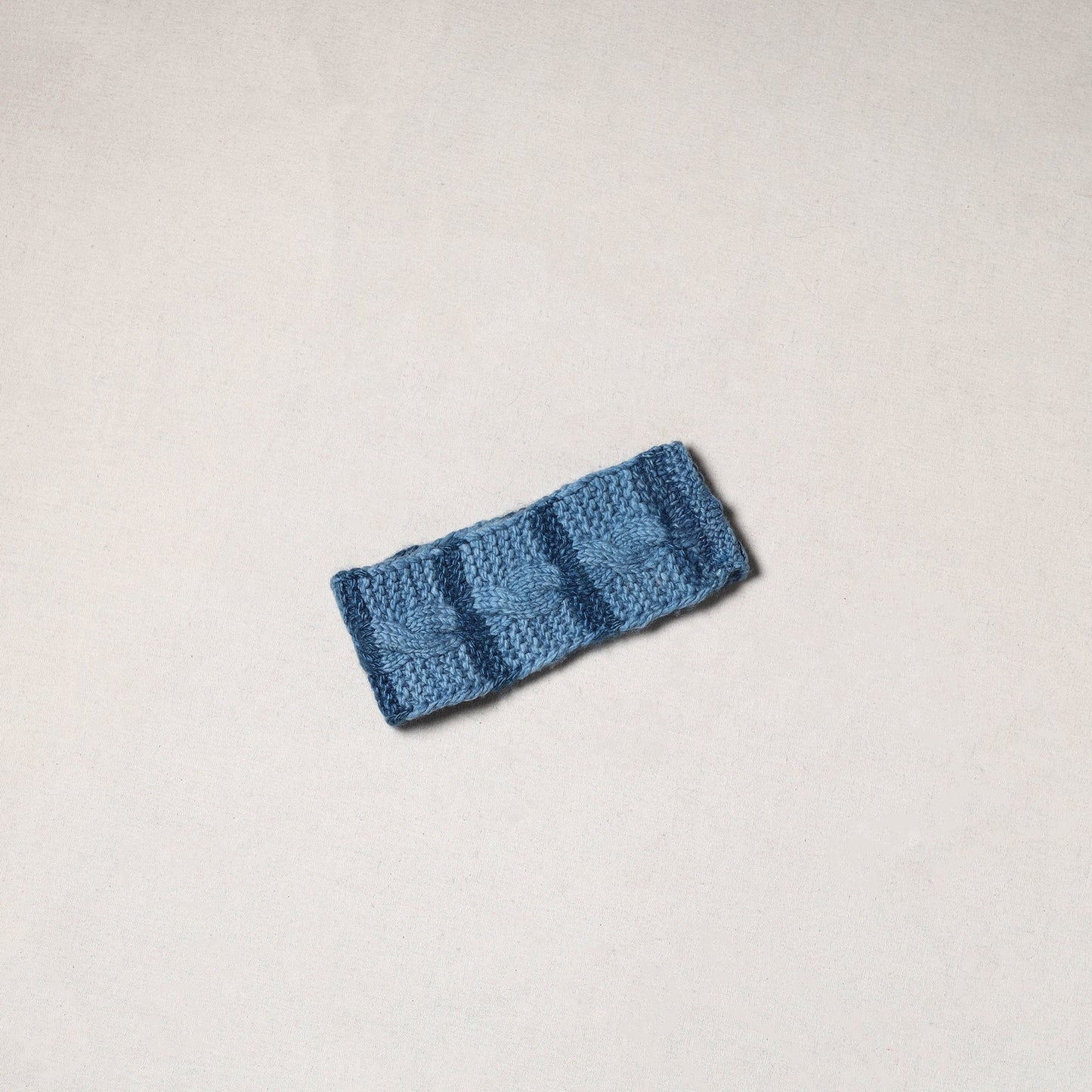 Blue - kullu karishma hand knitted merino wool headband 37