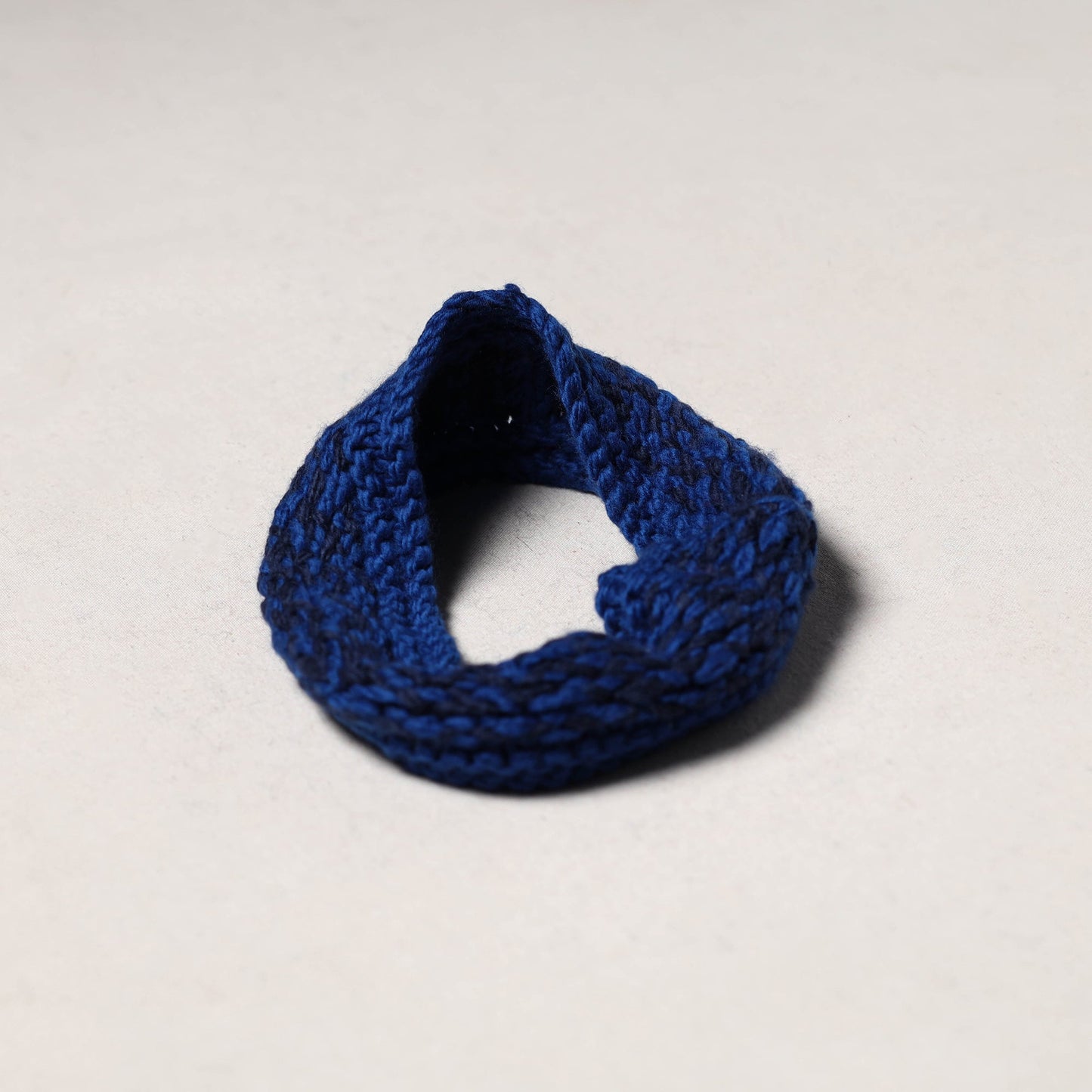 Blue - kullu karishma hand knitted merino wool headband 43
