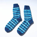 Blue Kumaun Hand Knitted Woolen Socks (Adult)