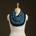 Blue - kumaun hand knitted woollen cowl 17 - handcrafted