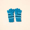 Blue Kumaun Hand Knitted Woollen Hand Gloves (Adult)