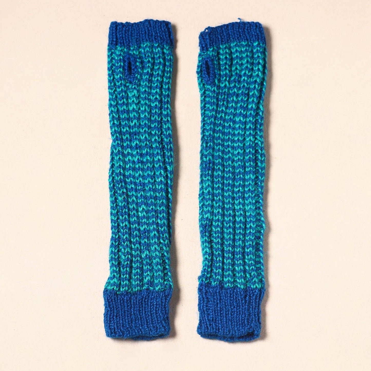 Blue Kumaun Hand Knitted Woollen Hand Warmer