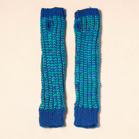 Blue Kumaun Hand Knitted Woollen Hand Warmer