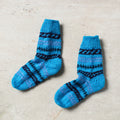  Blue Kumaun Hand Knitted Woolen Socks - Kids