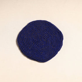 Blue - kumaun hand knitted woollen beret cap 34