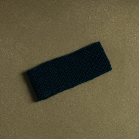 Blue - kumaun hand knitted woollen warm headband 03