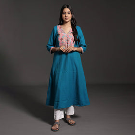 Kumaun Handwoven A-Line Merino Woolen Kurta for Women