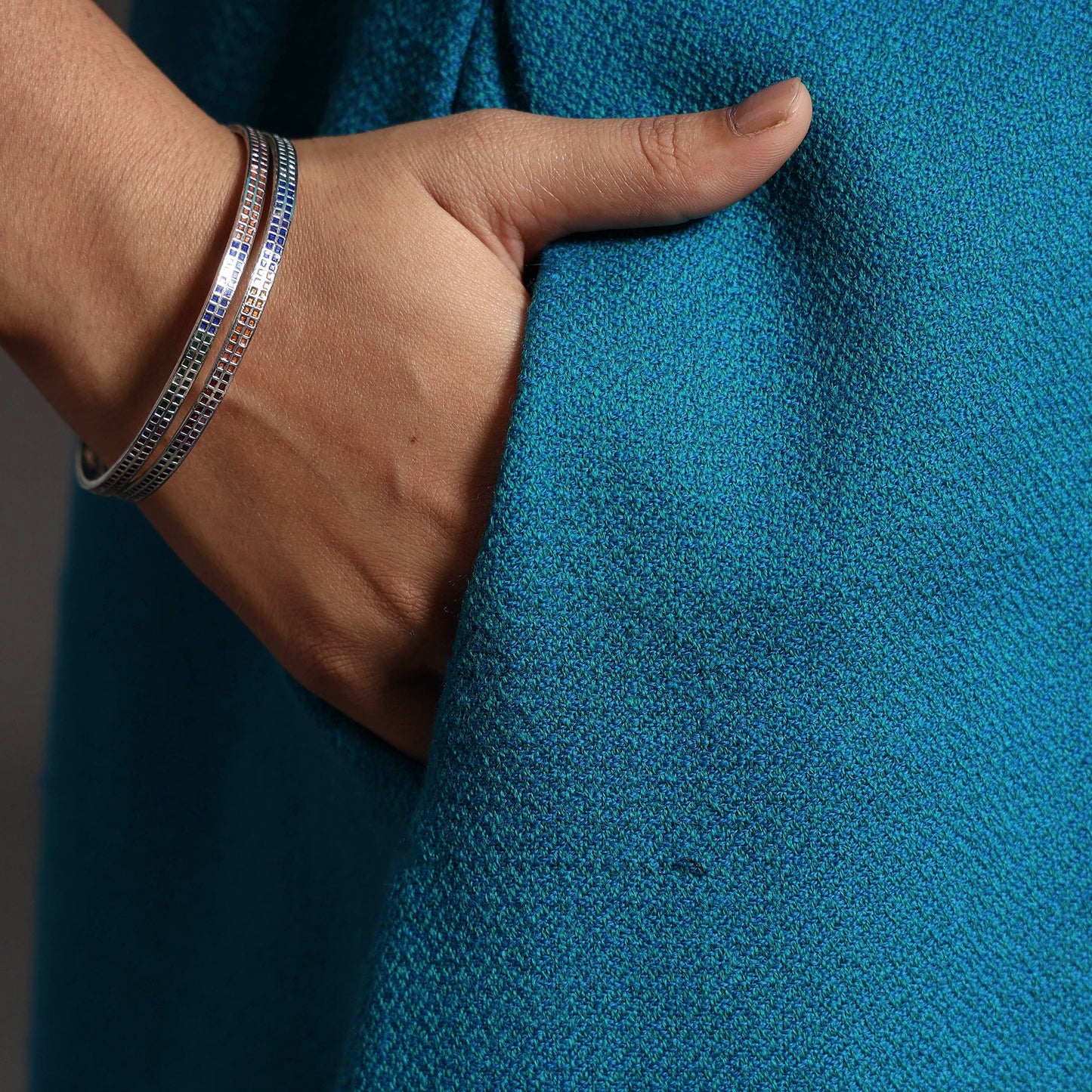 Kumaun Handwoven A-Line Merino Woolen Kurta for Women