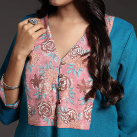 Kumaun Handwoven A-Line Merino Woolen Kurta for Women