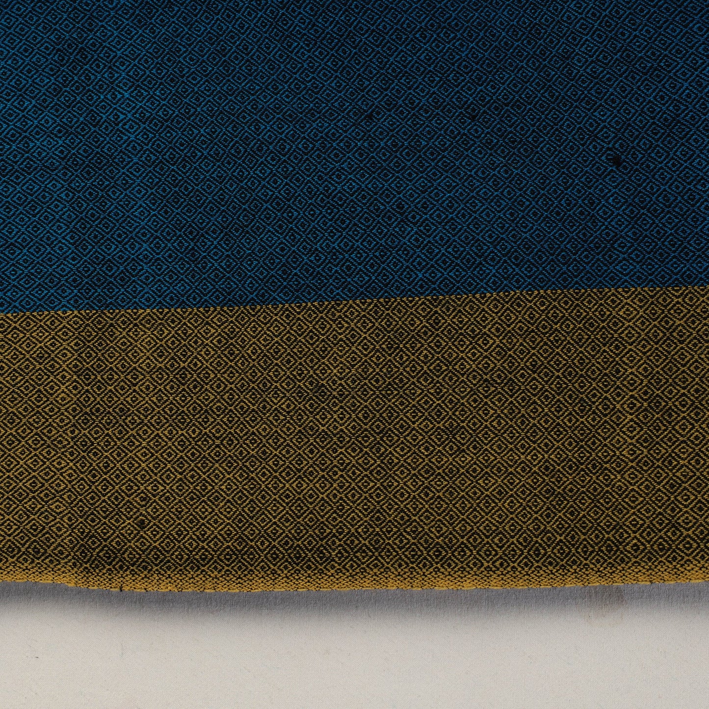 Blue Kumaun Handwoven Merino Woollen Fabric