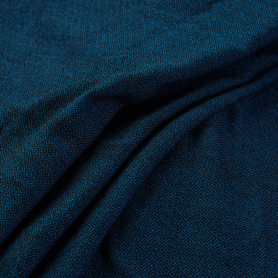 Blue Kumaun Handwoven Merino Woollen Fabric