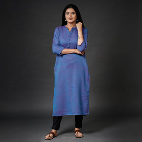  Kumaun Handwoven Straight Merino Woolen Kurta for Women
