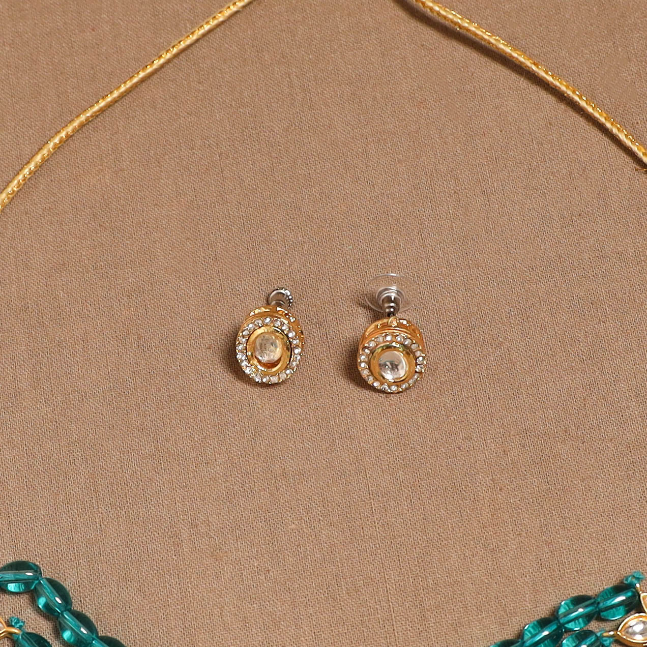Kundan work choker necklace set 30 - handcrafted