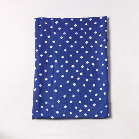 Blue Kutch Bandhani Tie-Dye Cotton Precut Fabric