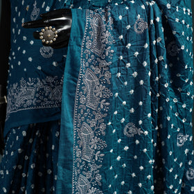 Kutch bandhani tie-dye cotton saree 27 - handcrafted