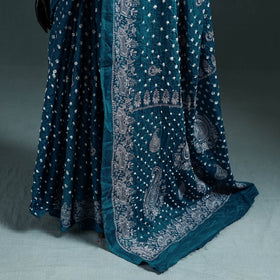 Kutch bandhani tie-dye cotton saree 27 - handcrafted