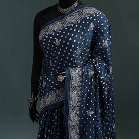 Kutch bandhani tie-dye cotton saree 30 - handcrafted
