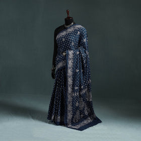 Kutch bandhani tie-dye cotton saree 30 - handcrafted