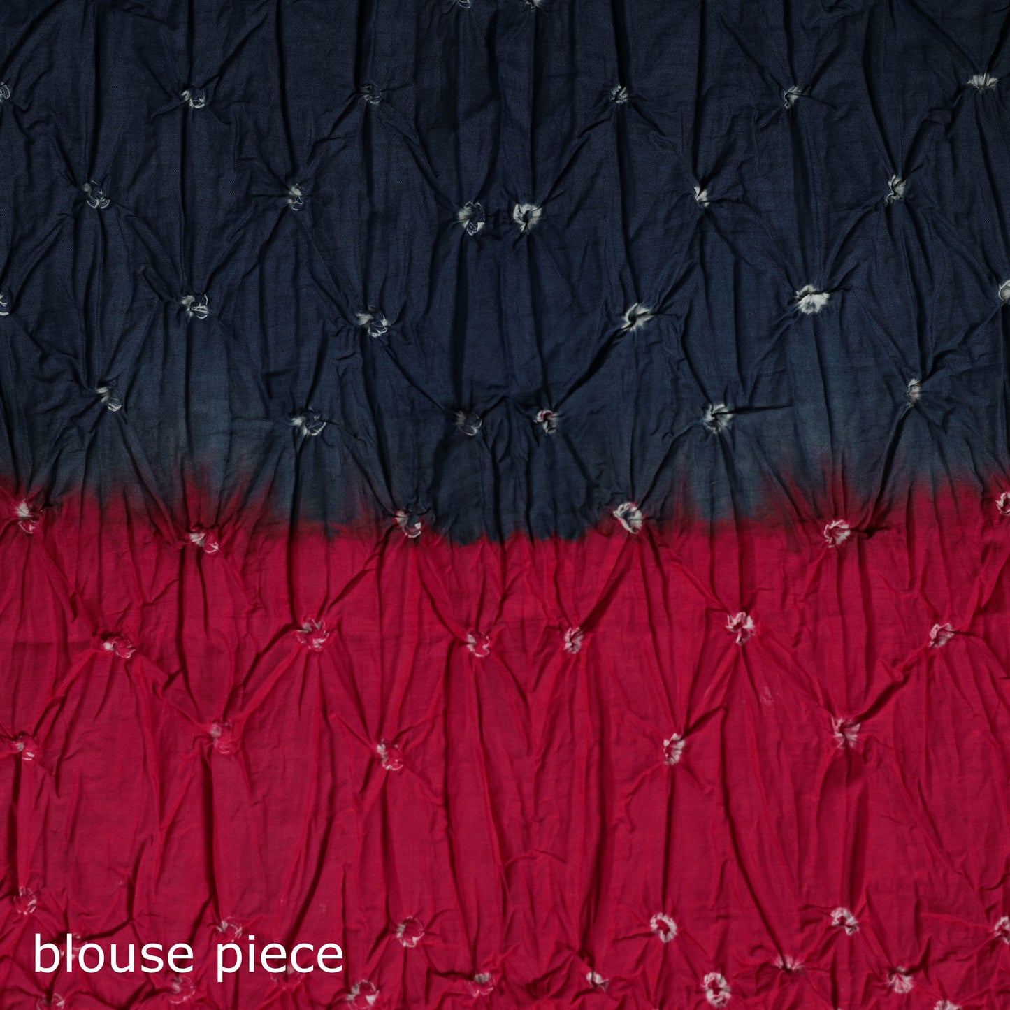 Kutch bandhani tie-dye cotton saree with blouse piece 02