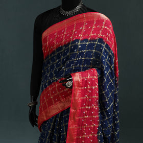 Kutch bandhani tie-dye cotton saree with blouse piece 20