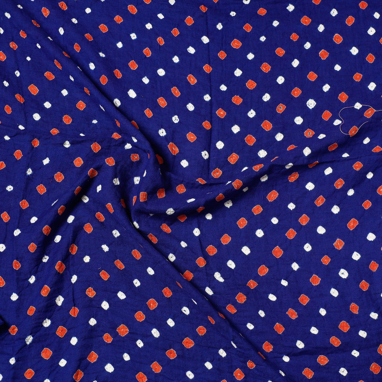  Kutch Bandhani Tie-Dye Satin Cotton Precut Fabric 