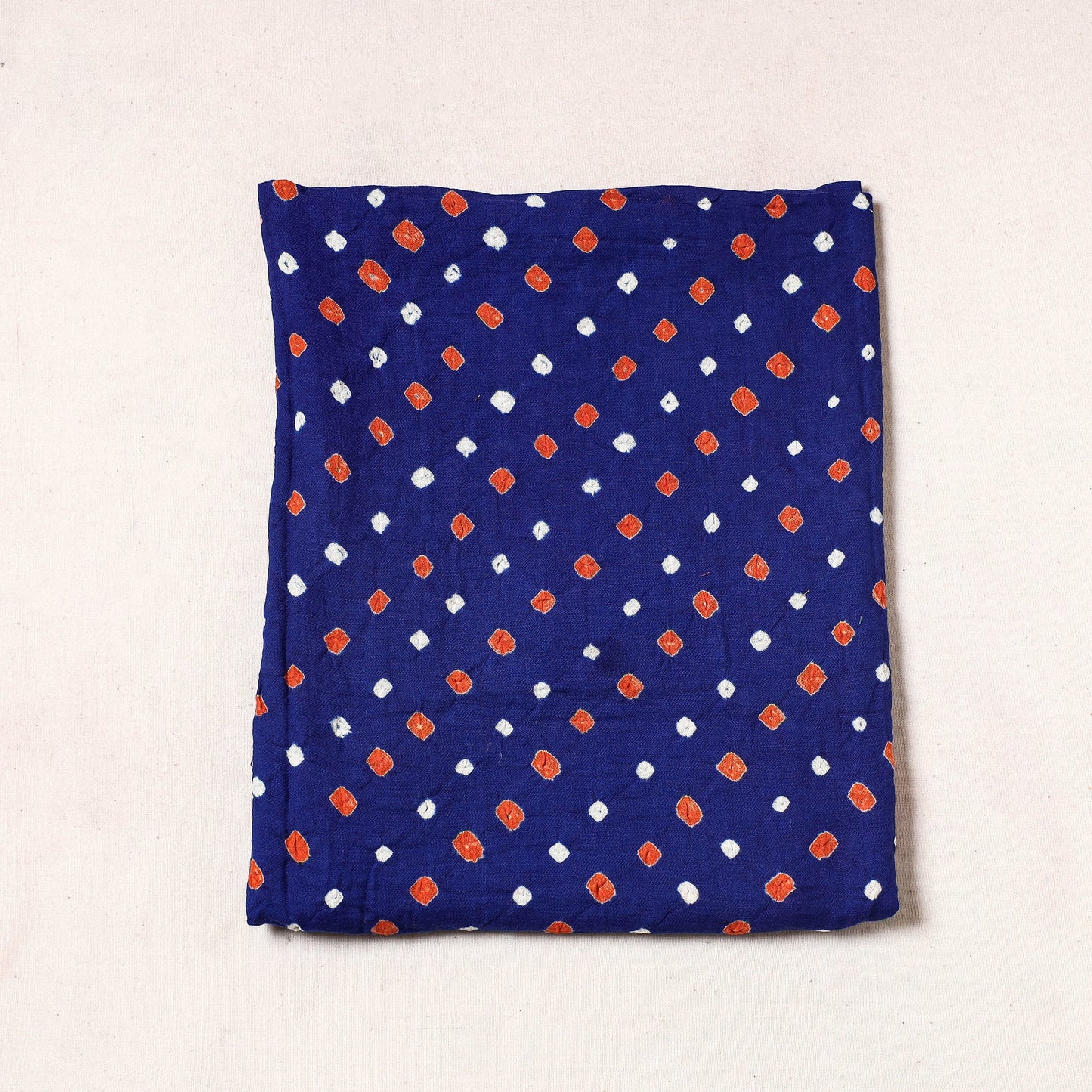  Kutch Bandhani Tie-Dye Satin Cotton Precut Fabric 