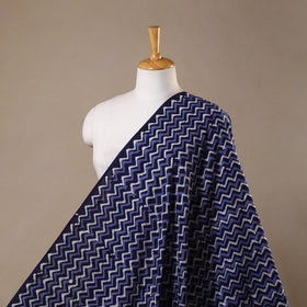 Blue - kutch batik cotton fabric 04 - handcrafted