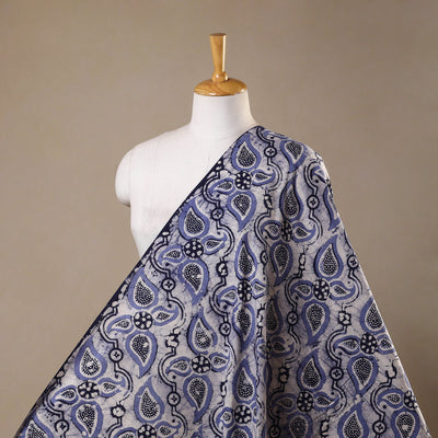 Blue - kutch batik cotton fabric 05 - handcrafted