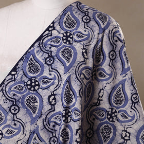 Blue - kutch batik cotton fabric 05 - handcrafted