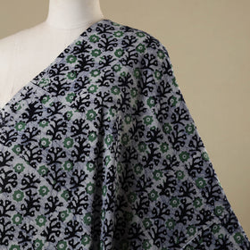 Blue - kutch batik cotton fabric 08 - handcrafted