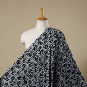 Blue - kutch batik cotton fabric 08 - handcrafted