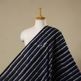 Blue - kutch batik cotton fabric 12 - handcrafted