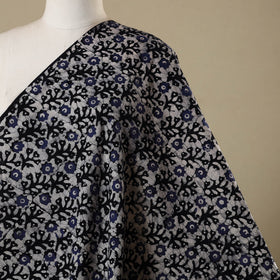 Blue - kutch batik cotton fabric 35 - handcrafted