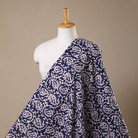 Blue - kutch batik cotton fabric 83 - handcrafted