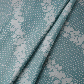 Blue - kutch batik modal silk fabric 09 - handcrafted