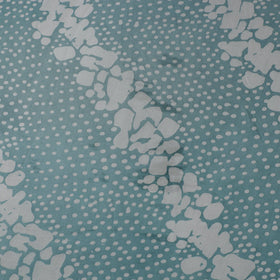 Blue - kutch batik modal silk fabric 09 - handcrafted