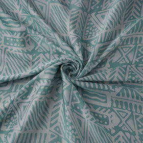 Blue - Kutch Batik Print Modal Silk Fabric 11