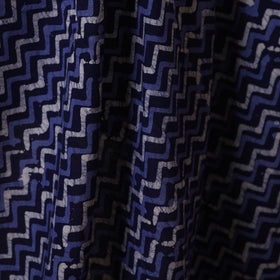 Blue - kutch batik cotton fabric 04 - handcrafted